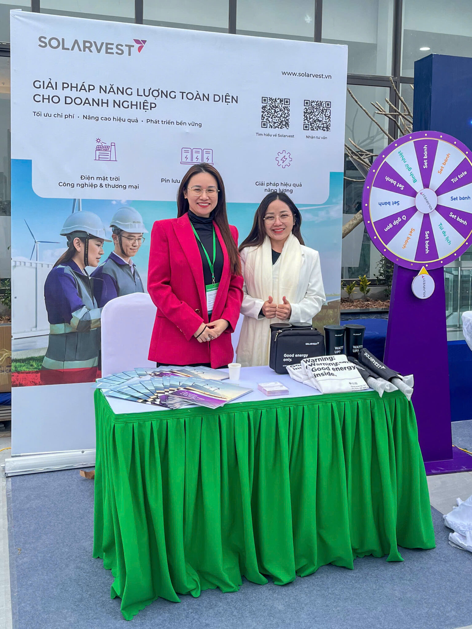 Solarvest booth at the Industrial Supply Chain Matching Event, Bac Ninh, 6 January 2026