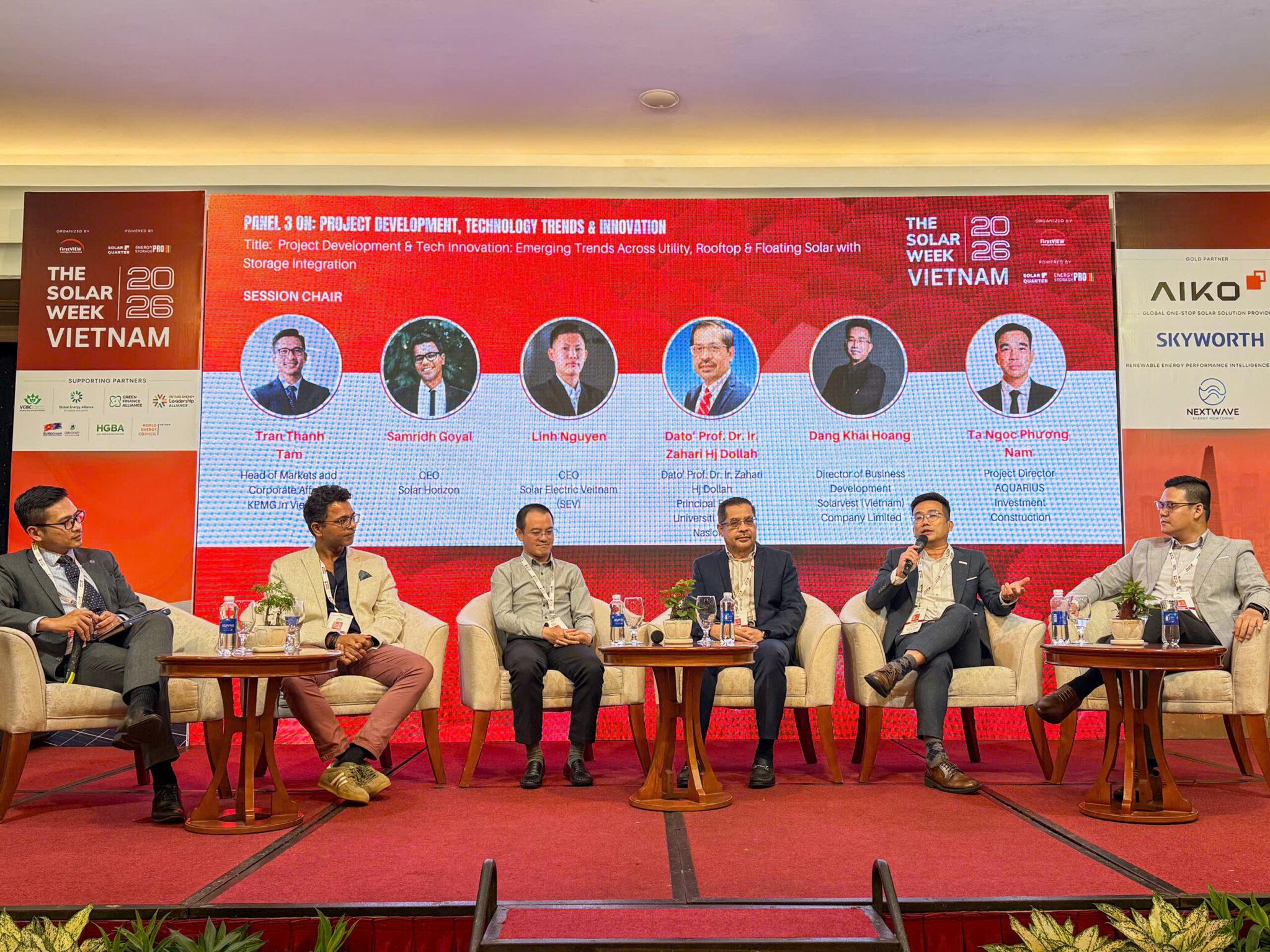 Solarvest at The Solar Week Vietnam 2026 - Panel Discussion on Solar Innovation & Storage 8 Panel Discussion 3 at The Solar Week Vietnam 2026 — Project Development, Technology Trends and Innovation in Vietnam's solar sector